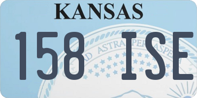 KS license plate 158ISE