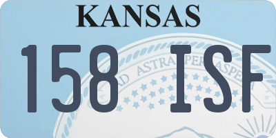 KS license plate 158ISF