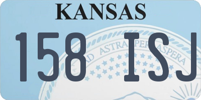 KS license plate 158ISJ