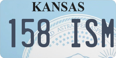 KS license plate 158ISM