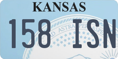 KS license plate 158ISN