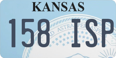 KS license plate 158ISP