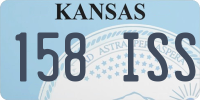 KS license plate 158ISS