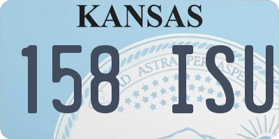 KS license plate 158ISU