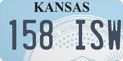 KS license plate 158ISW