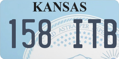 KS license plate 158ITB