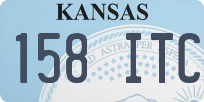KS license plate 158ITC