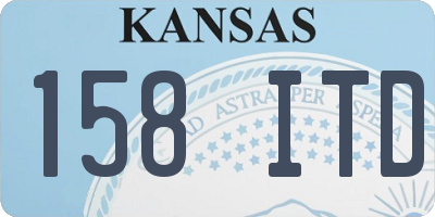 KS license plate 158ITD