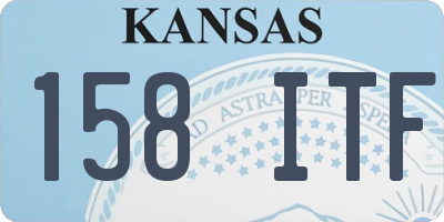 KS license plate 158ITF