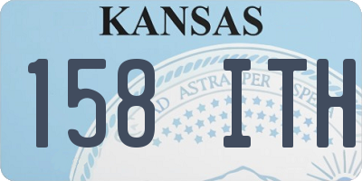 KS license plate 158ITH