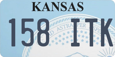 KS license plate 158ITK