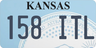 KS license plate 158ITL