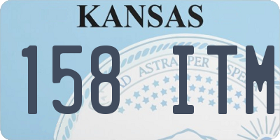 KS license plate 158ITM