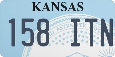 KS license plate 158ITN