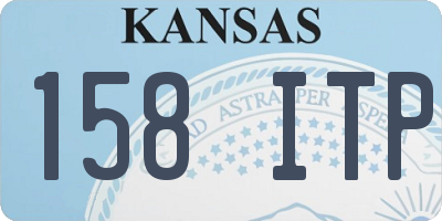 KS license plate 158ITP