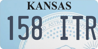 KS license plate 158ITR