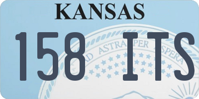 KS license plate 158ITS