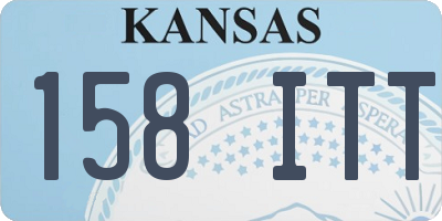 KS license plate 158ITT