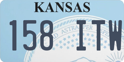 KS license plate 158ITW