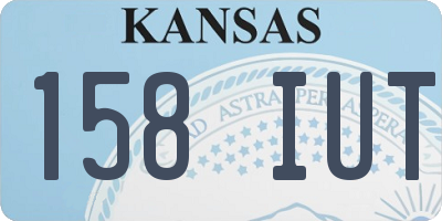 KS license plate 158IUT
