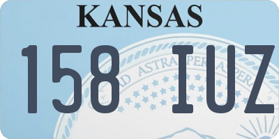 KS license plate 158IUZ