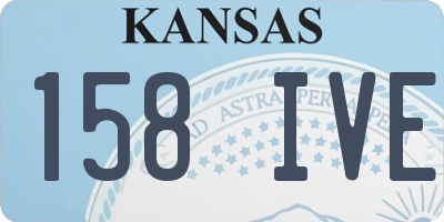 KS license plate 158IVE