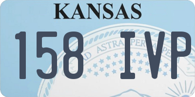 KS license plate 158IVP