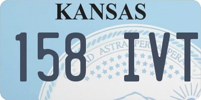 KS license plate 158IVT