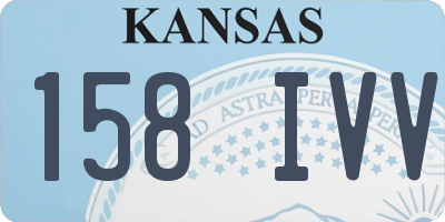 KS license plate 158IVV