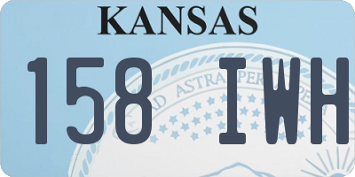 KS license plate 158IWH