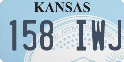 KS license plate 158IWJ