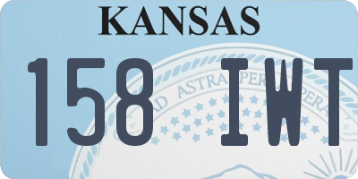 KS license plate 158IWT