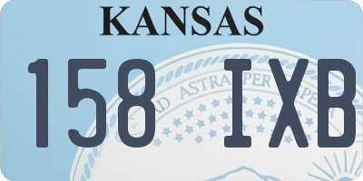 KS license plate 158IXB