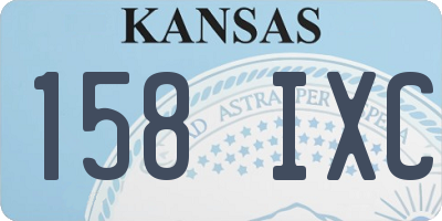 KS license plate 158IXC