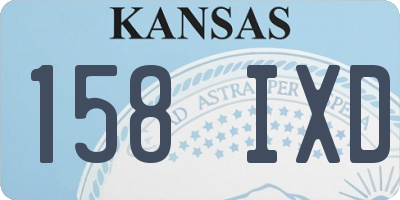 KS license plate 158IXD