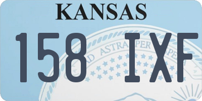 KS license plate 158IXF
