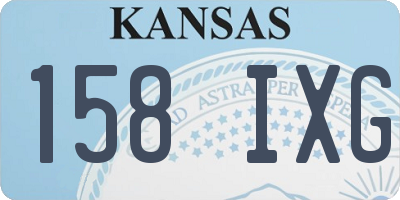 KS license plate 158IXG