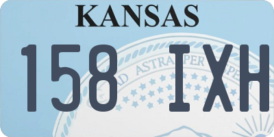 KS license plate 158IXH