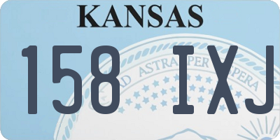 KS license plate 158IXJ