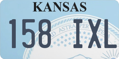 KS license plate 158IXL