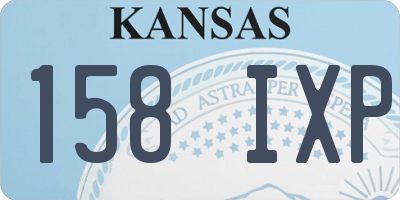 KS license plate 158IXP