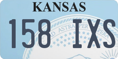 KS license plate 158IXS
