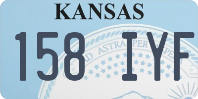 KS license plate 158IYF