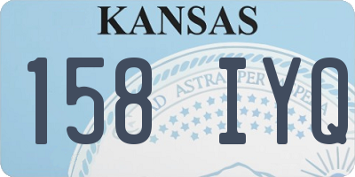KS license plate 158IYQ