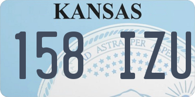 KS license plate 158IZU