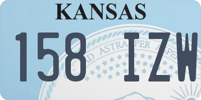 KS license plate 158IZW