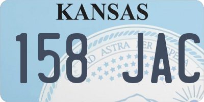 KS license plate 158JAC