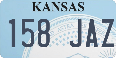 KS license plate 158JAZ