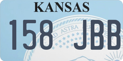 KS license plate 158JBB
