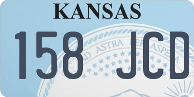 KS license plate 158JCD